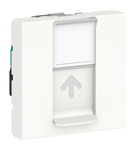 Розетка компьютерная RJ45 Cat.5 Schneider Electric UNICA MODULAR, белый