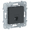 Розетка телефонная 1xRJ11 Schneider Electric UNICA NEW, антрацит